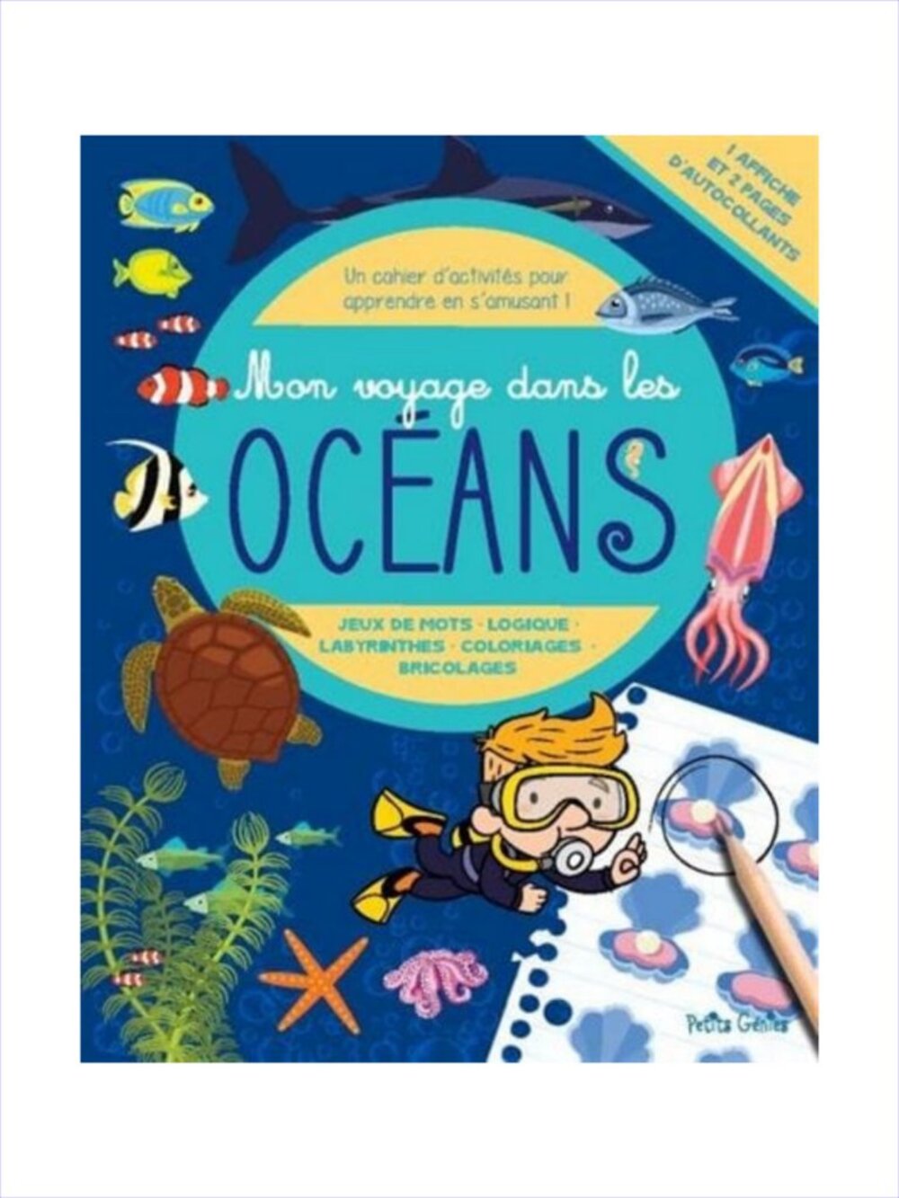 Mon Voyage Dans Les Oceans French Activity Book Brand New Add-On Item